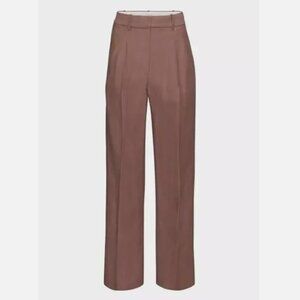 Aritzia Wide-Leg Pants in Dusty Rose Brown